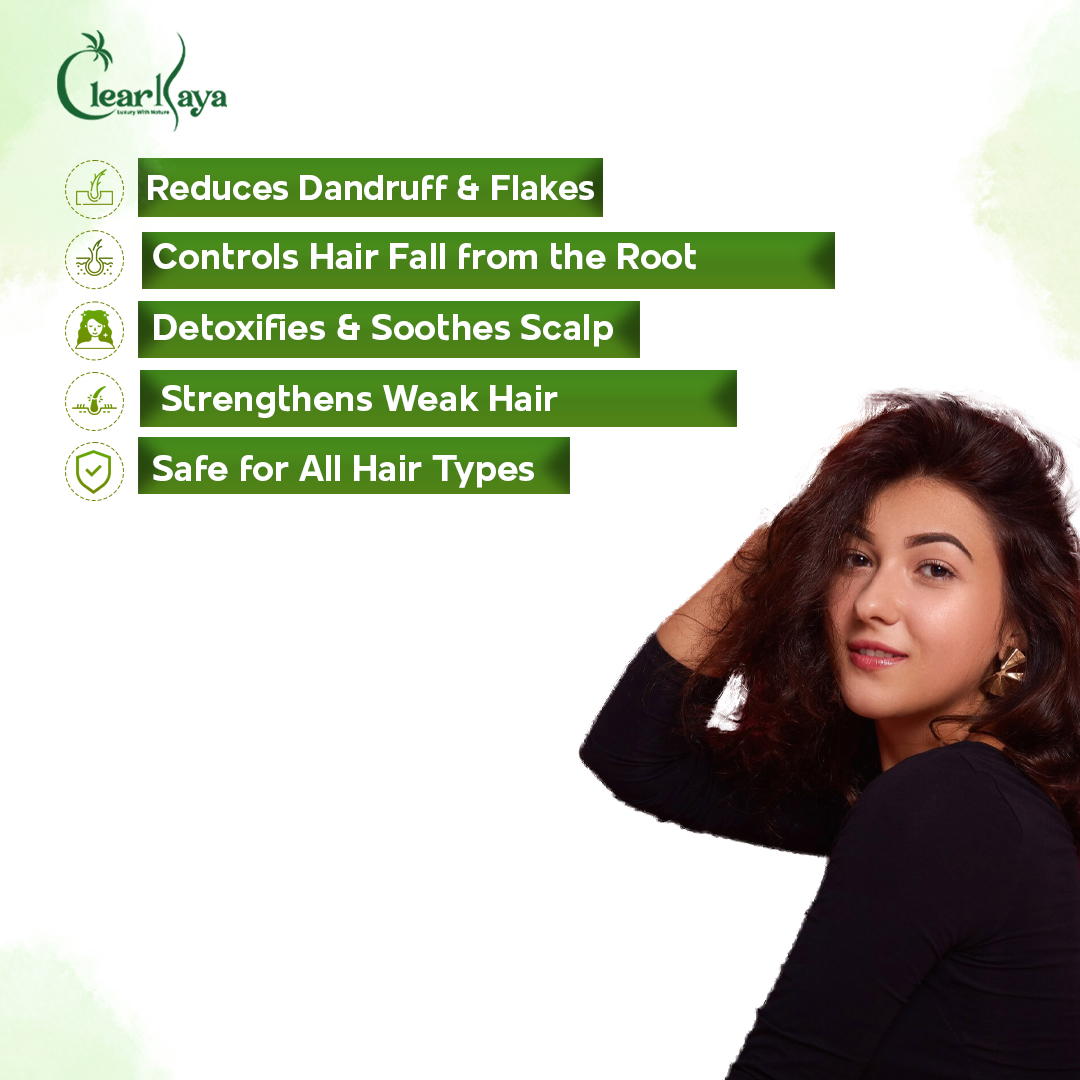 ClearKaya Aureate Crown Anti-Dandruff & Hair Fall Shampoo (200 ml) - Image 2